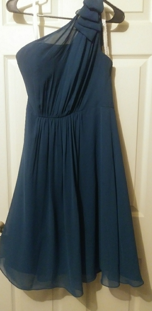 Teal colored short dress